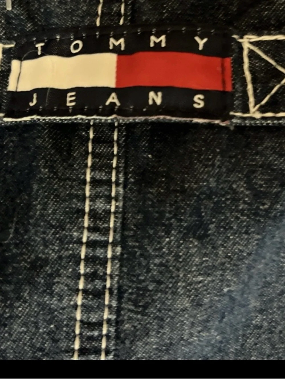 Vintage Tommy Hilfiger 90s Y2K carpenter overalls NWT Large Tall 100% Cotton
